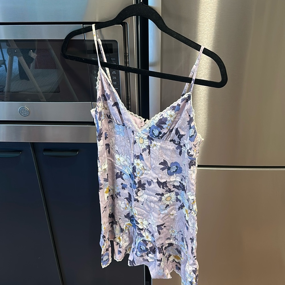 Sunday Best - Purple Flowers Mini Dress
